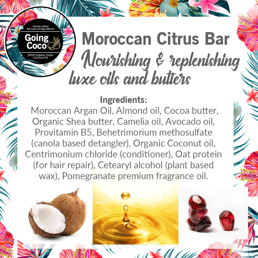 3 Ingredient Shampoo Bar - Moroccan Argan Shea Bar -79 grams